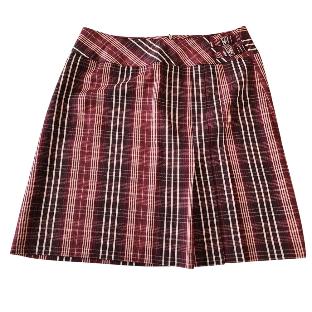 Womens Vintage Y2K Schoolgirl Skirt Preppy Clueless Brat Plaid Holiday Mini 6